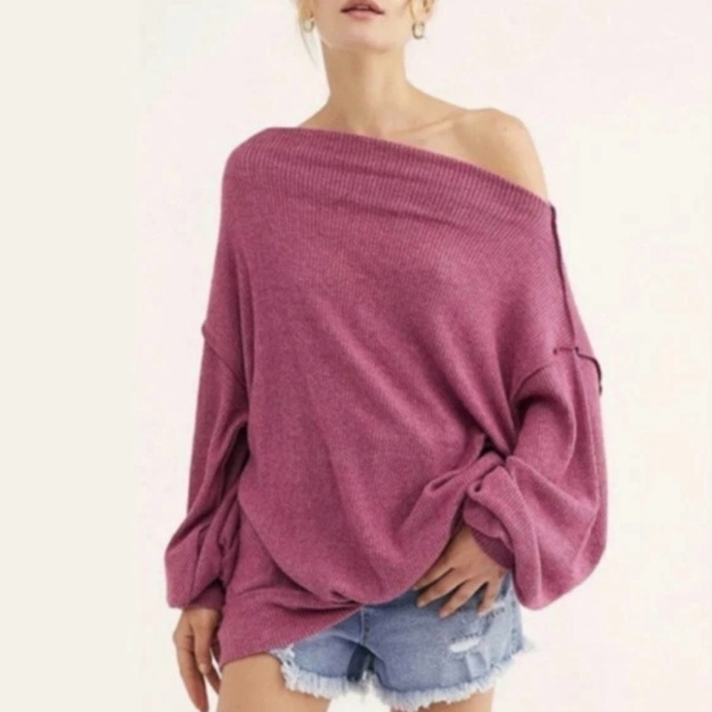 Free People Main Squeeze Hacci Top